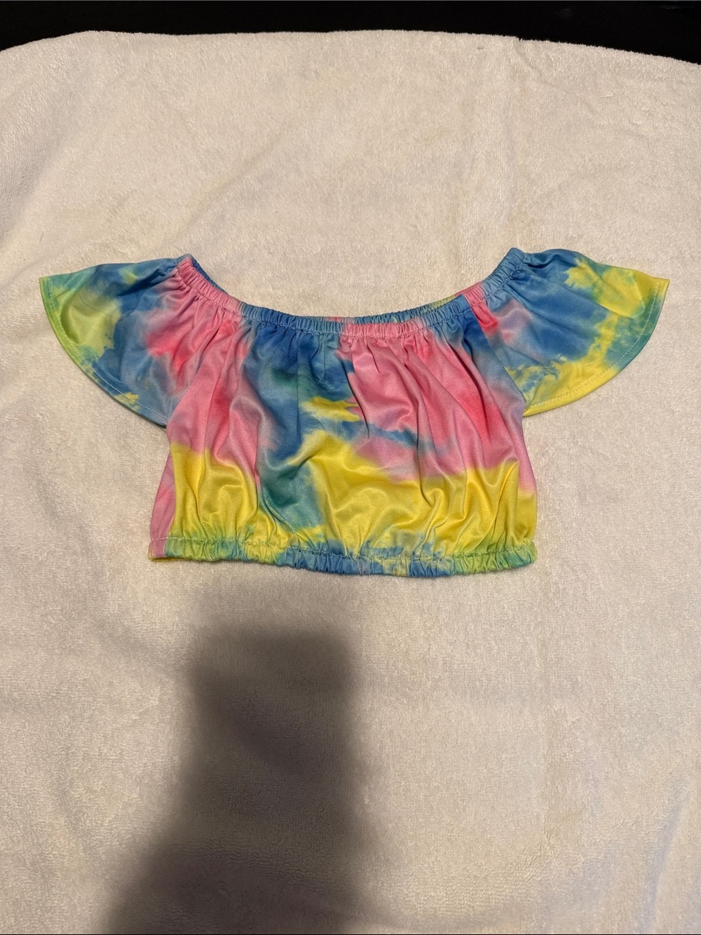 Kids mid crop short sleeve top